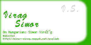 virag simor business card